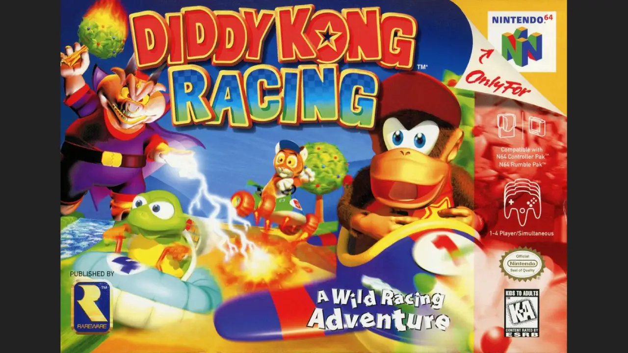 Diddy Rails Game Diddy Kong Racing - PhantomSan Games